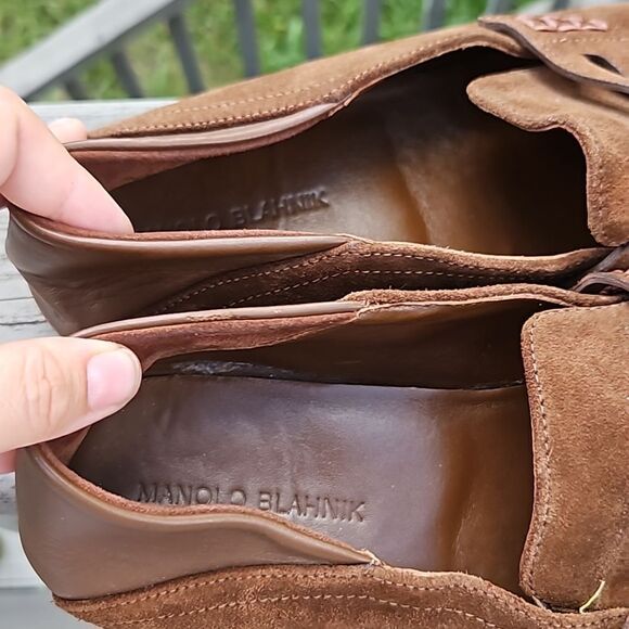 Manolo Blahnik men's suede loafers Size 9 - Picture 5 of 8